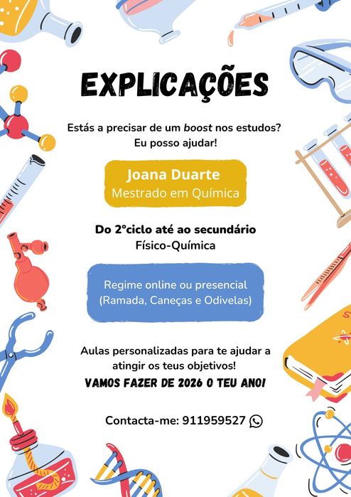 Explicações de Física-Química - Professora