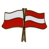 Przypinka pin wpinka flaga Polska-Austria