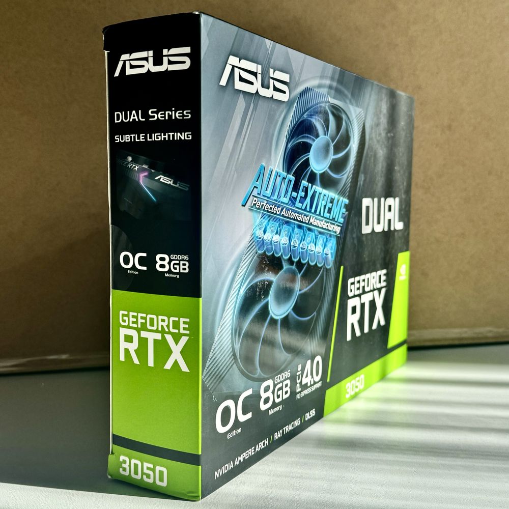 Нова Відеокарта ASUS GeForce RTX 3050 Dual OC Edition 8 Гб