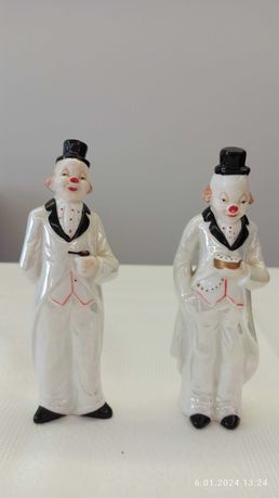 Figurki porcelanowe - 2 klauny