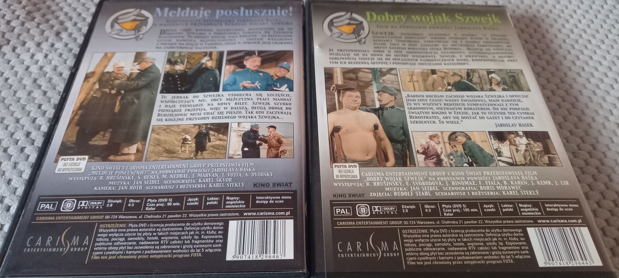 Dobry wojak Szwejk,  melduje posłusznie 2x dvd