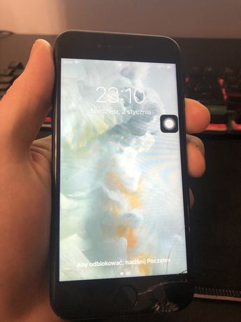 iPhone 7 uszkodzone touch ID | nowa bateria | pekniety wyswietlacz