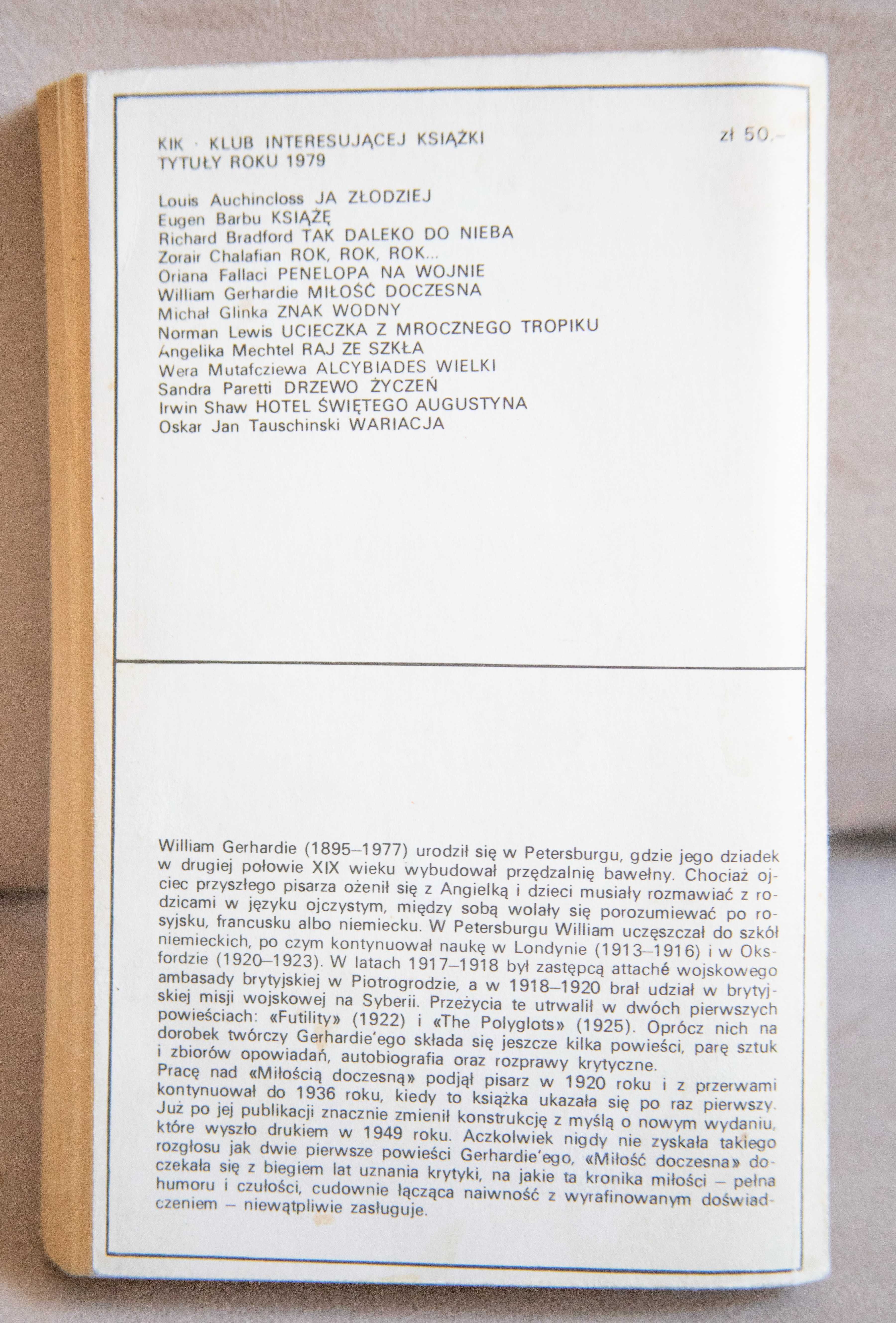 Miłość doczesna William Gerhardie