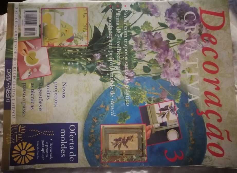 3 Revistas Antigas de "Decoração Criativa" 1995