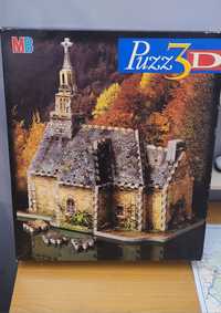 Puzzle 3d MB wiejski kościółek