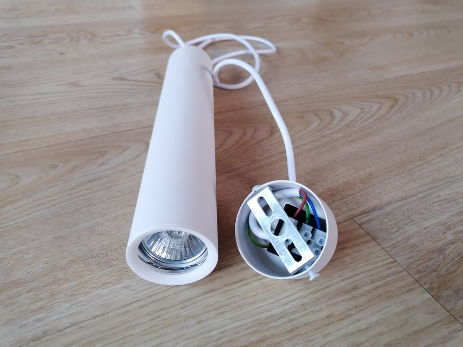 Lampa wisząca sopel biała 30 cm