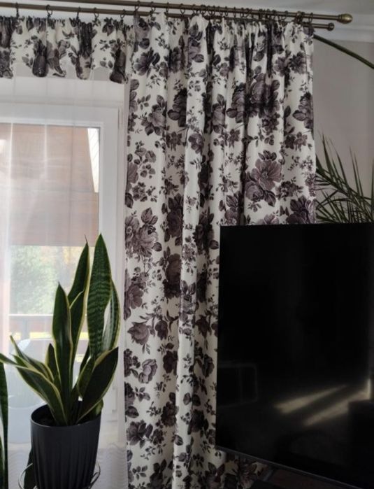 Komplet pięknych zasłon