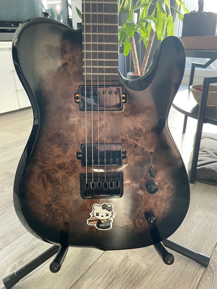 SubZero Paradigm Baritone – Black Burl Burst | 27” Scale