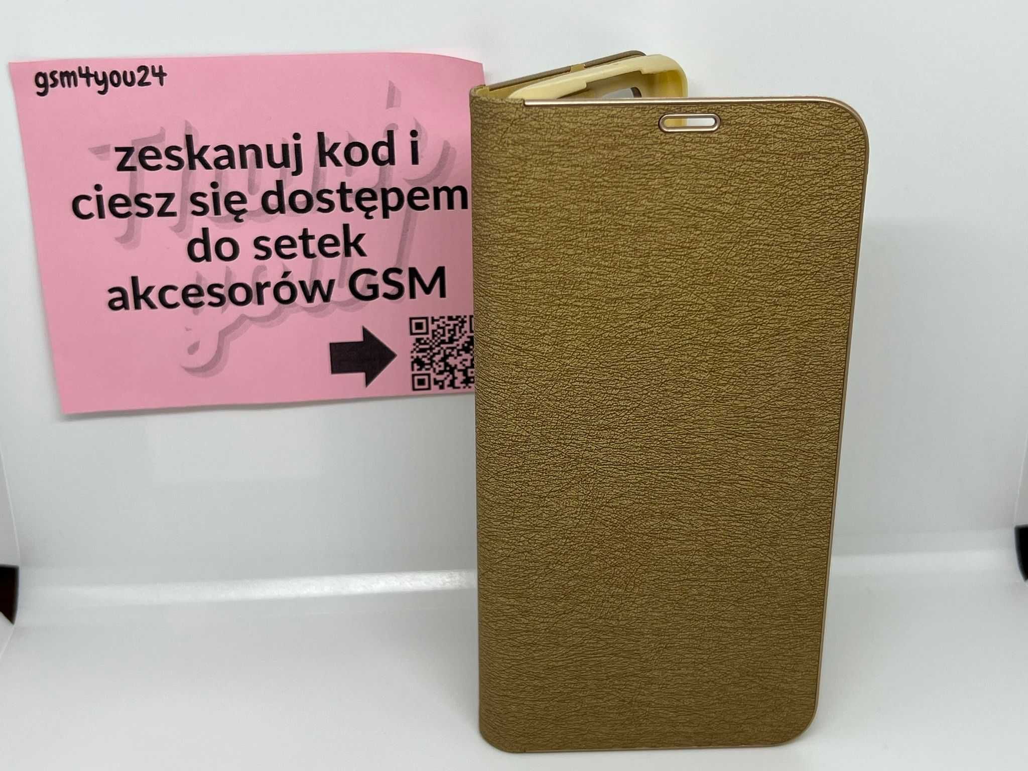 Kabura LUNA Book Gold do SAMSUNG A22 LTE ( 4G ) złota