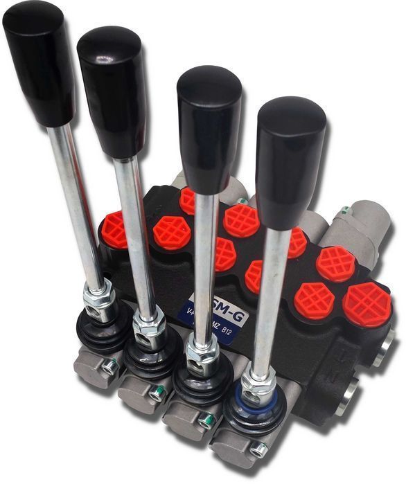 Rozdzielacz Hydrauliczny 4 SEKCJE 40L 1 Zatrzask SILNIKOWY [3676]