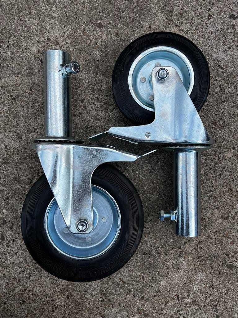 Komplet 4szt kółka do Rusztowania warszawskiego z hamulcem 160mm 200mm