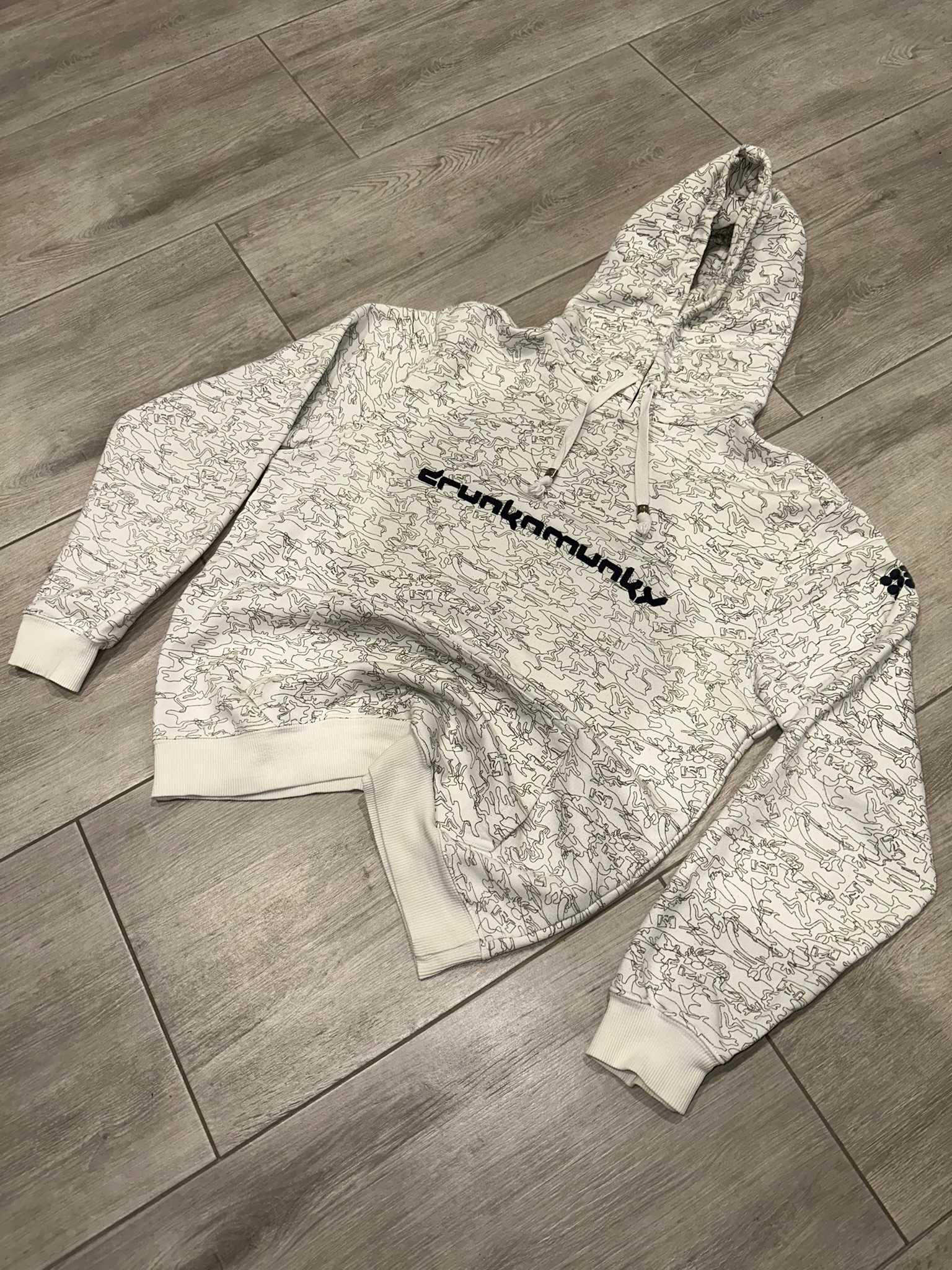 Bluza z kapturem Drunknmunky rozmiar L vintage streetwear