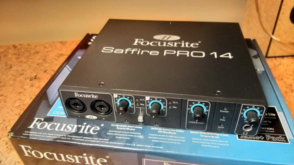 NOWY Focusrite Saffire Pro 14 zamiana odtwarzacz sieciowy