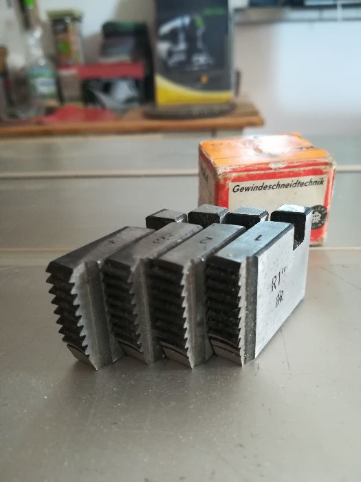 ROLLER narzyki do gwintownicy płytki cal + 1/2 cala komplet