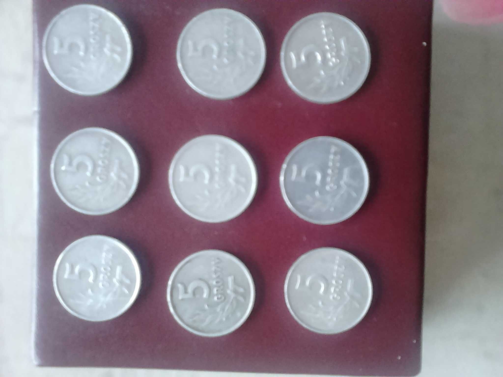 Moneta , od 1958 r , 9 szt  ,BZM