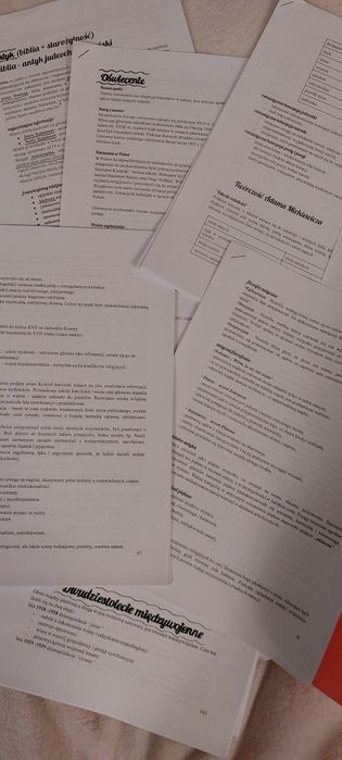 Sprzedam komplet notatek do matury z języka polskiego – PDF