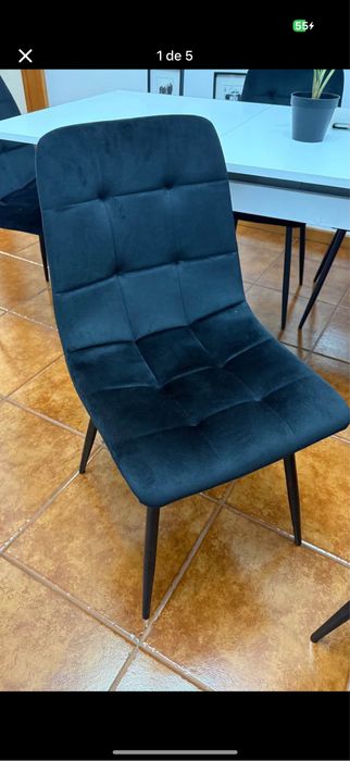Cadeiras pretas 4 ou 8 unidades