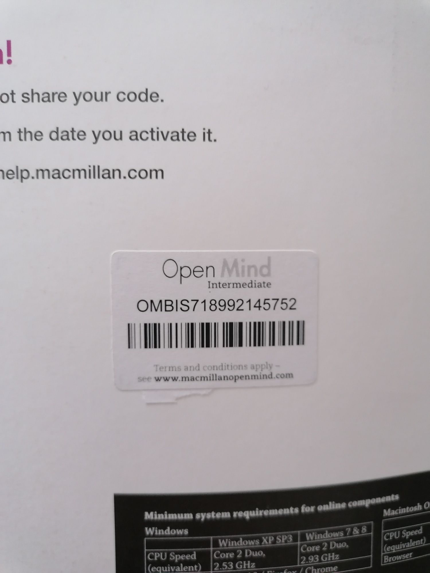 Open Mind B1+ intermediate student's book pack DVD, MACMILLAN level 3