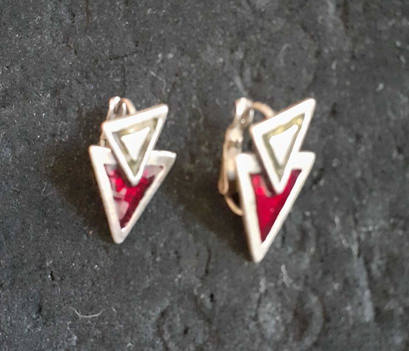 Brincos vintage anos 90 Cyclope Paris