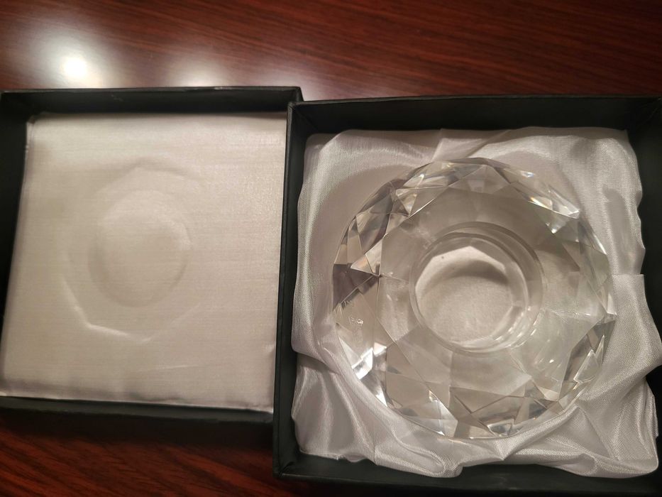 Porta velas em cristal da distinta marca RosenThal