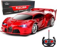 Zdalnie sterowany samochód 1/18 RC z reflektorem (czerwony)