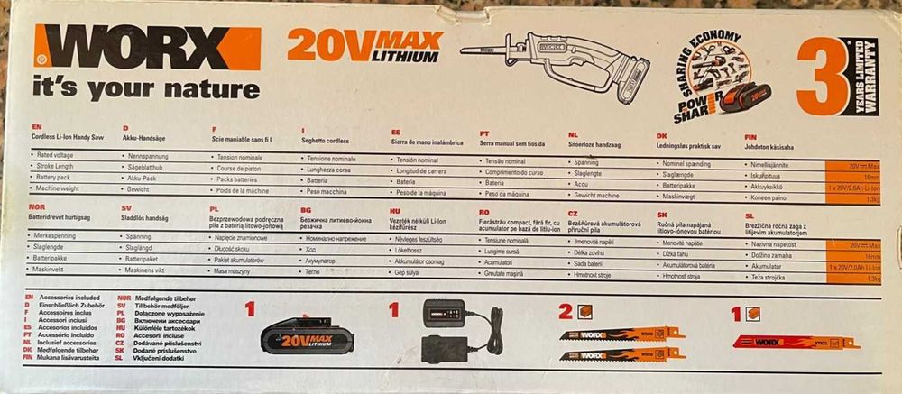 Serrote de Jardim a Bateria