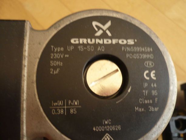 Pompa obiegowa Grundfos typ UP 15-50