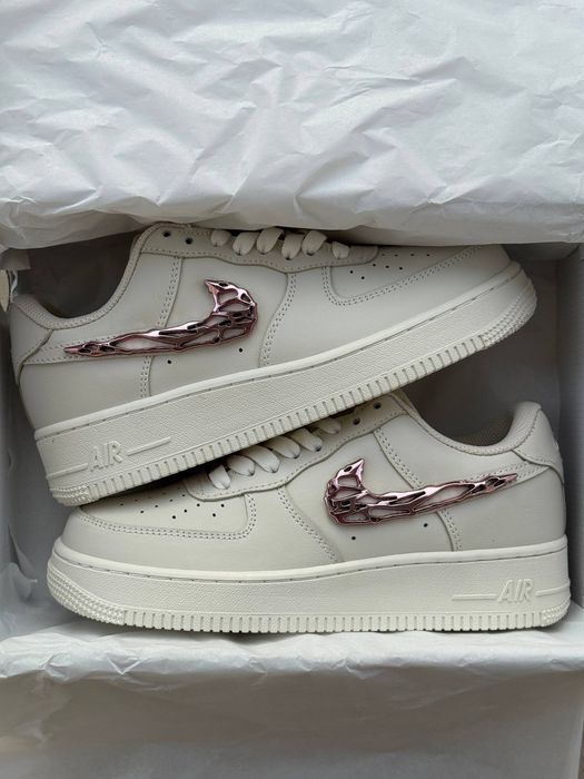 Жіночі Кросівки Nike Air Force 1 Low Molten Metal Pink Swoosh 36-40