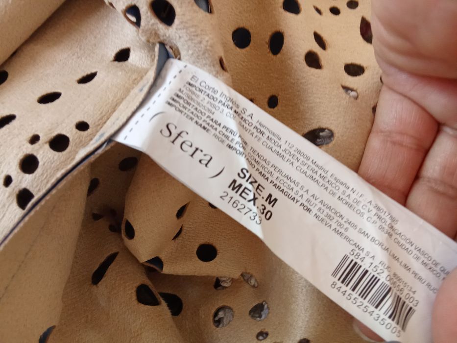 Saia midi em napa(Sfera Casual)