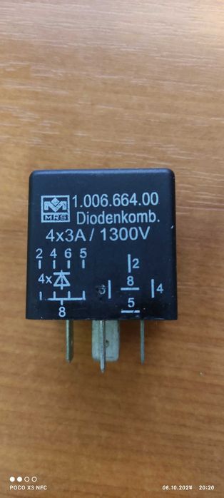 Реле диодное 1.006.664.00 Brinkmann/Putzmeister М740/4 Original