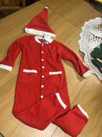Kombinezon kigurumi piżama Mikołaj chłopiec dziewczynka 86 cm sesja