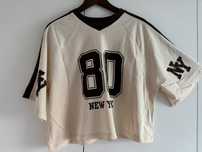Zara T-shirt koszulka oversize NY M