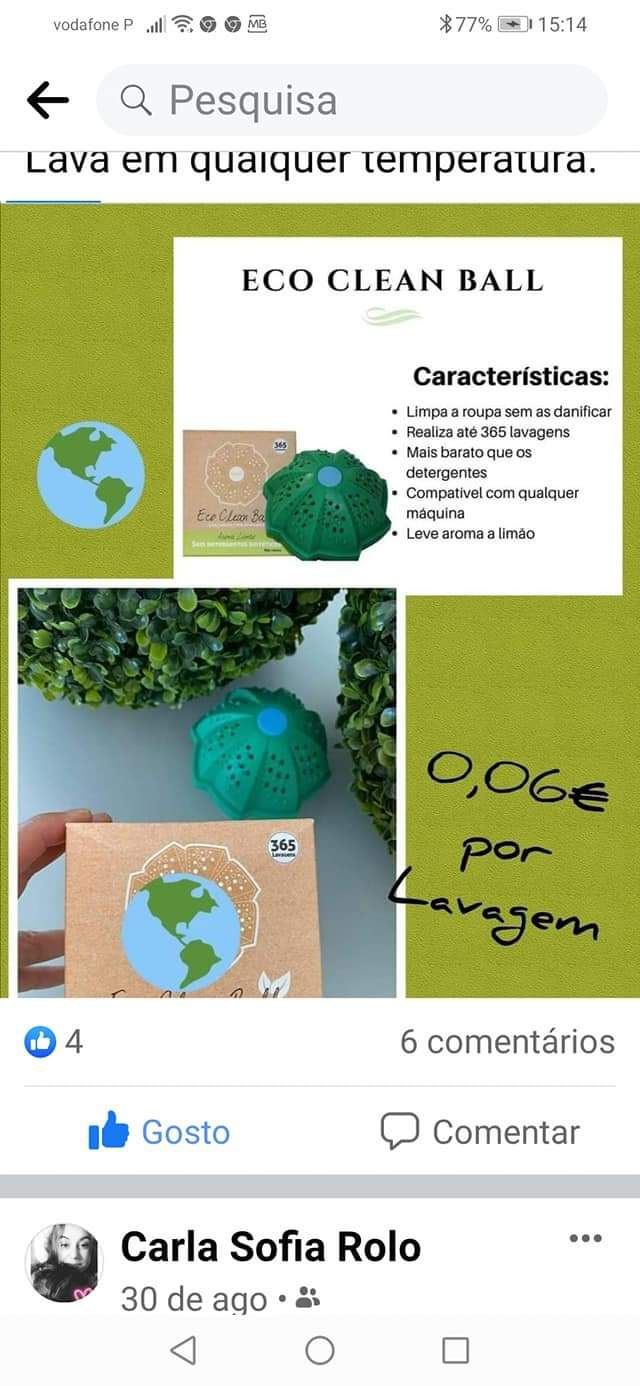 Eco clean Ball Healthy planet produtos naturais