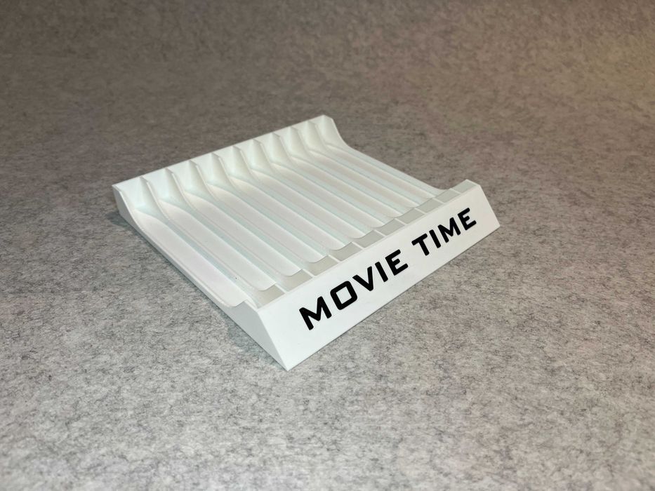 Stojak na filmy DVD Blu-Ray, 10 miejsc, bialy