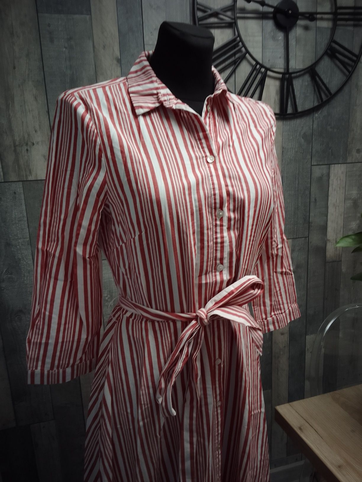 H&M szmizjerka w paski damska sukienka XS