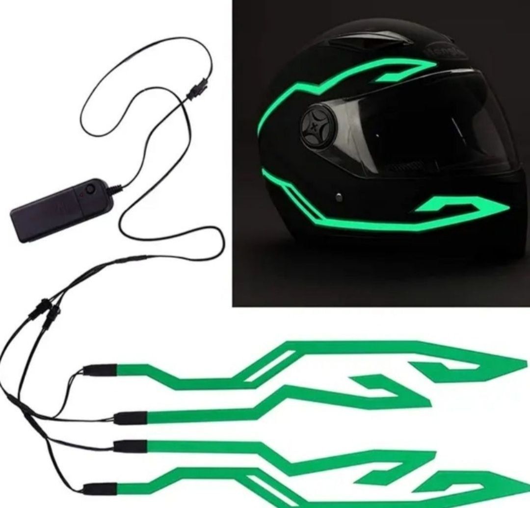Led-лента подсветка на шлем, подсветка на мотоцикл, мотошлем