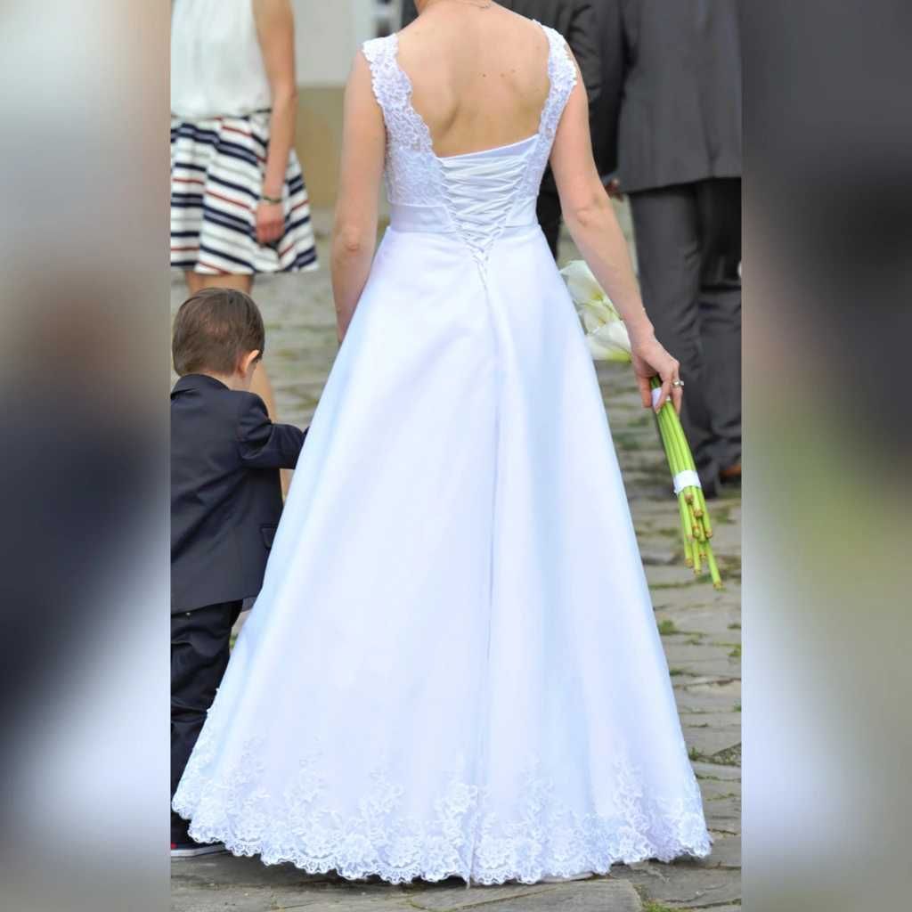 Suknia ślubna biała - model "Princessa" 36/38