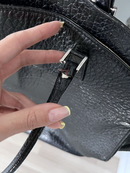 Skórzana torebka czarna shopperka Batycki skóra