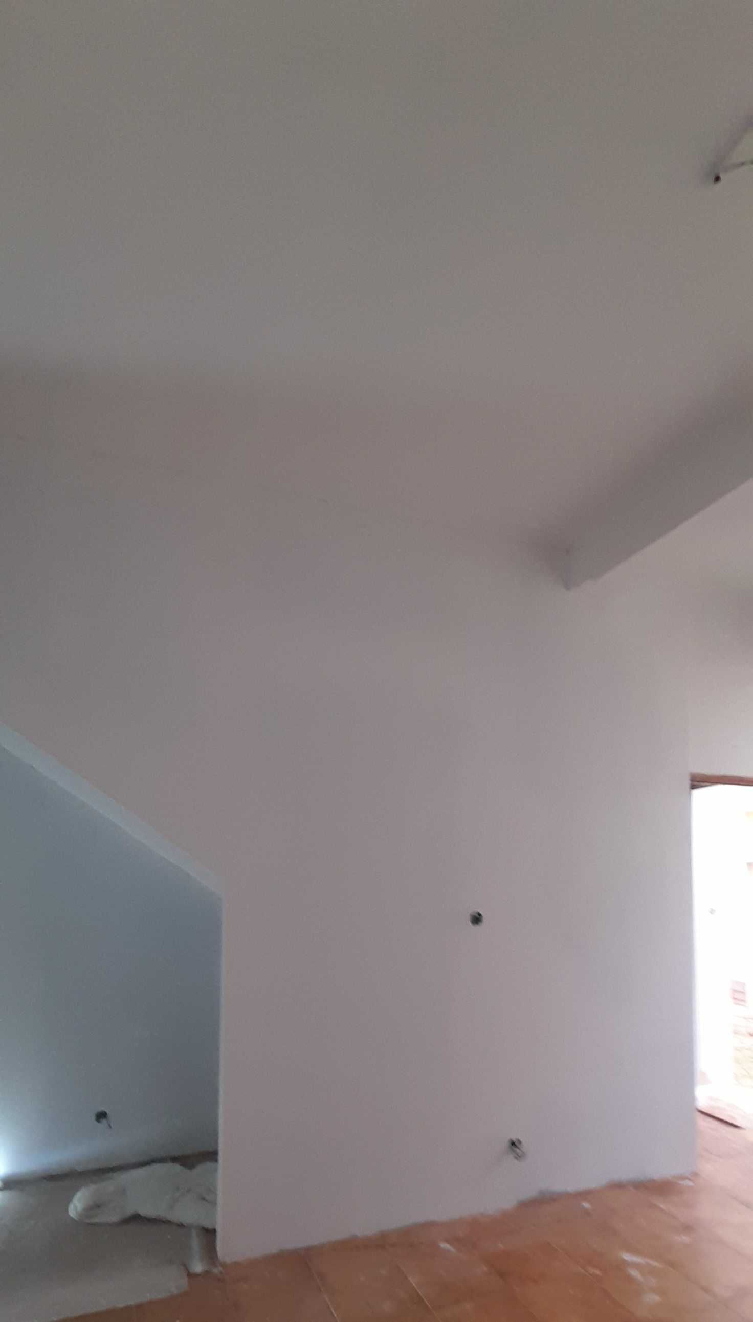 Pintura, pladur e piso flutuante.