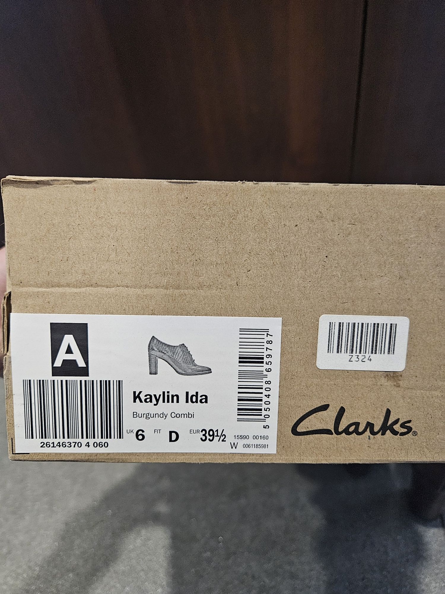 Clarks Kaylin Ida - 39,5 jak nowe. 9cm obcas, skóra naturalna