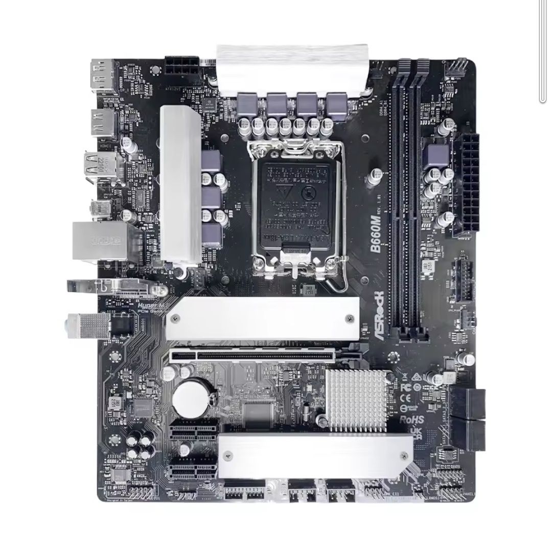 Материнська плата ASRock B660M DDR4, ASRock B760M DDR5 s1700 Нова, !