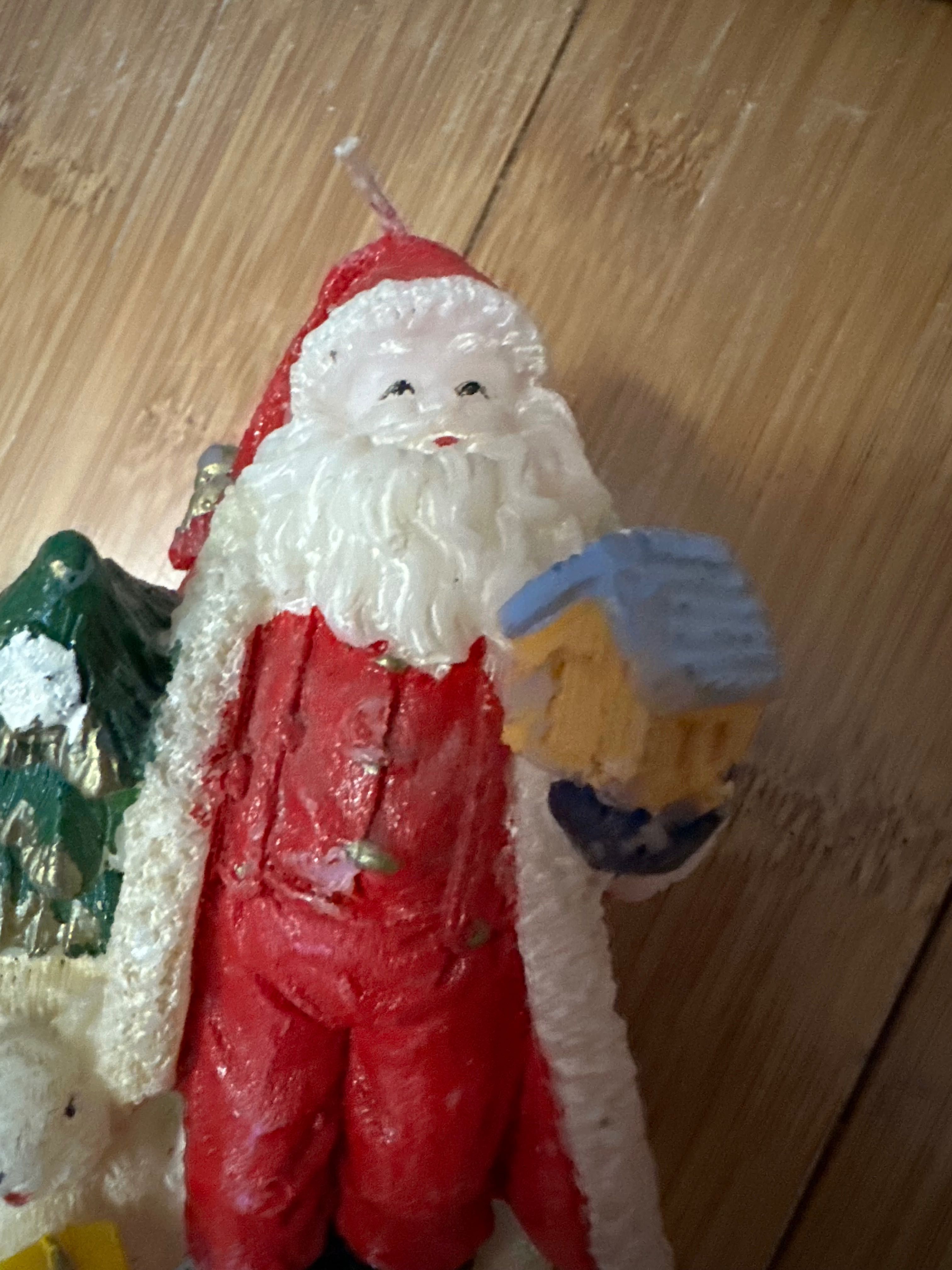 Świeczka święty Mikołaj święta Bożego Narodzenia świeca