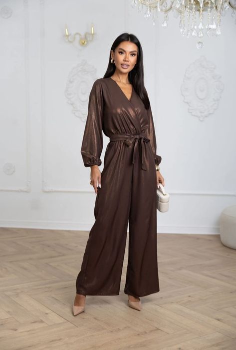Kombinezon damski błysk czekolada