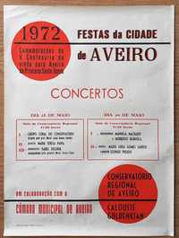 1972 Aveiro Princesa Santa Joana Cartaz / Poster 45x61cm 100ex.