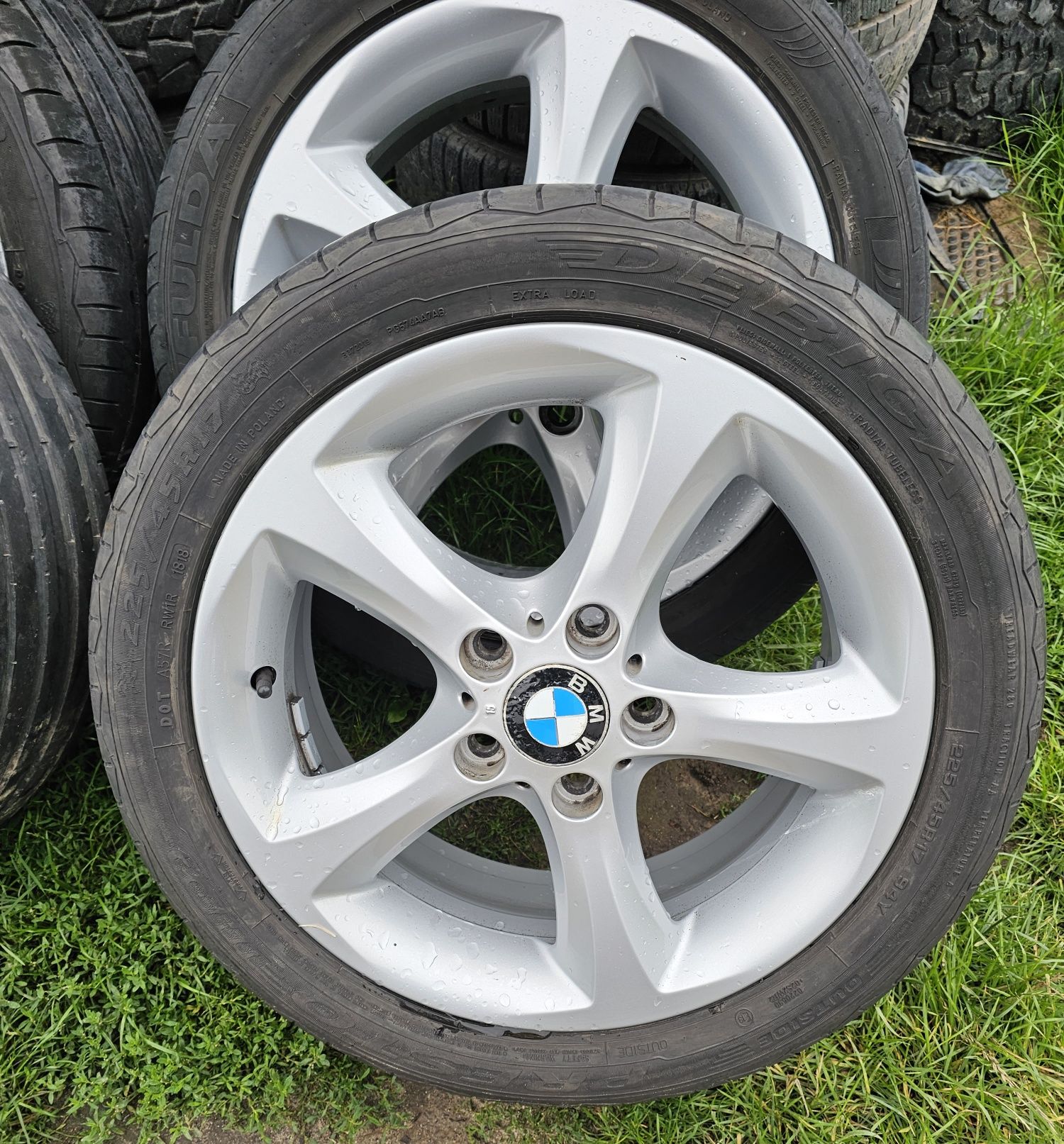 Koła felgi aluminiowe oryginał BMW 17" 5x120 7j et47 opony 225/45R17