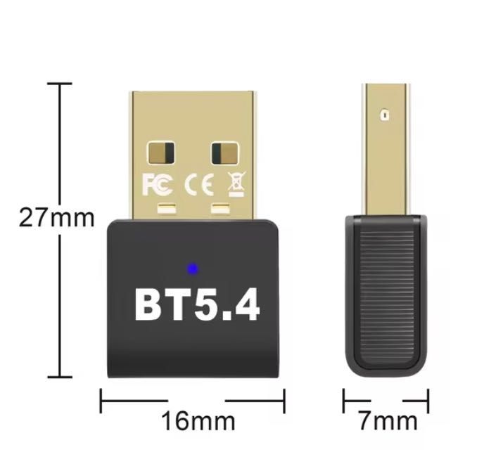 Mini adapter Bluetooth 5.4 USB dongle BT5.4