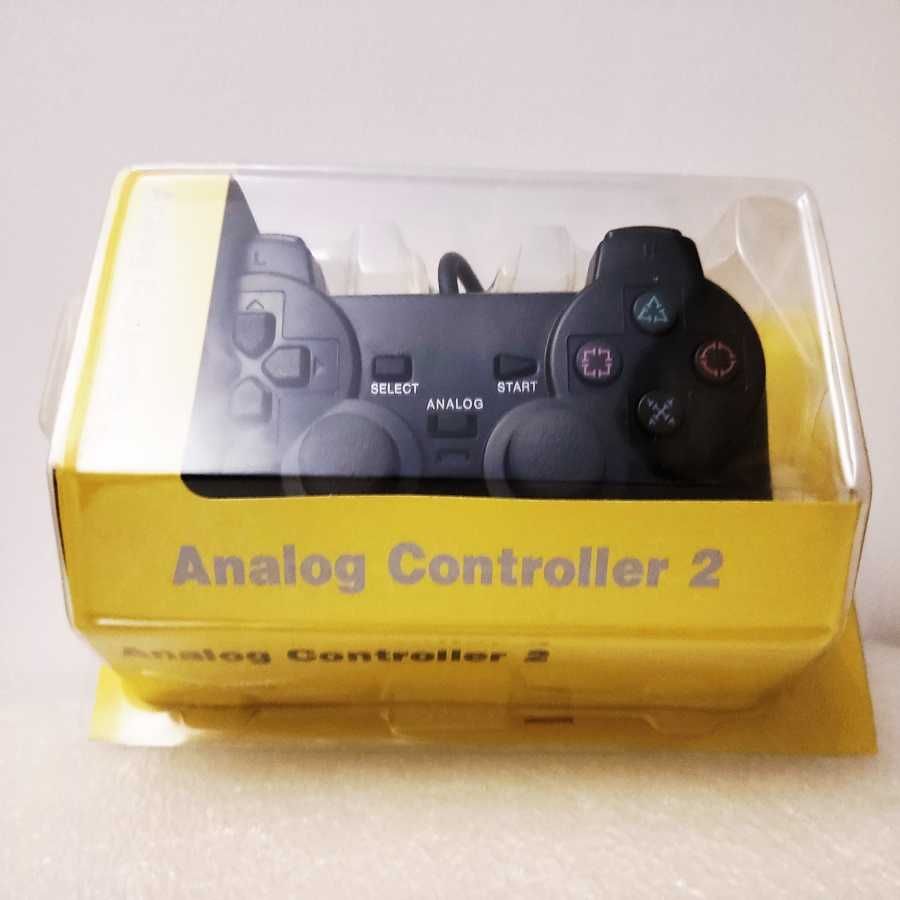 Comando PS2 com fio compatível Novo e em caixa fechado