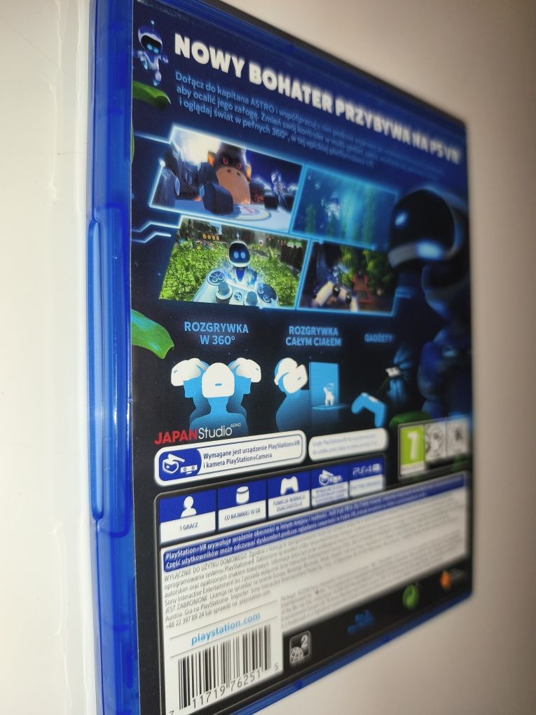 Gra Ps4 Astro Bot PL VR gry PlayStation 4 Crash Spyro Sonic Rayman