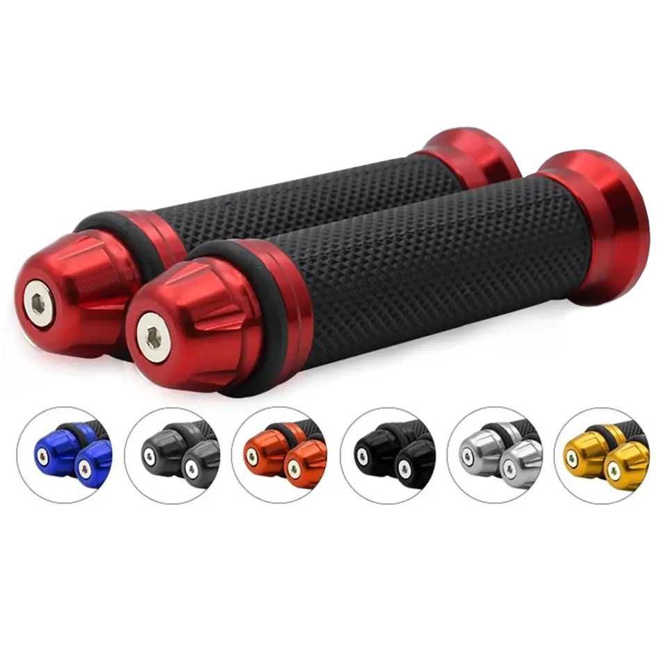 Par de punhos 22 mm alumínio e borracha pesos moto