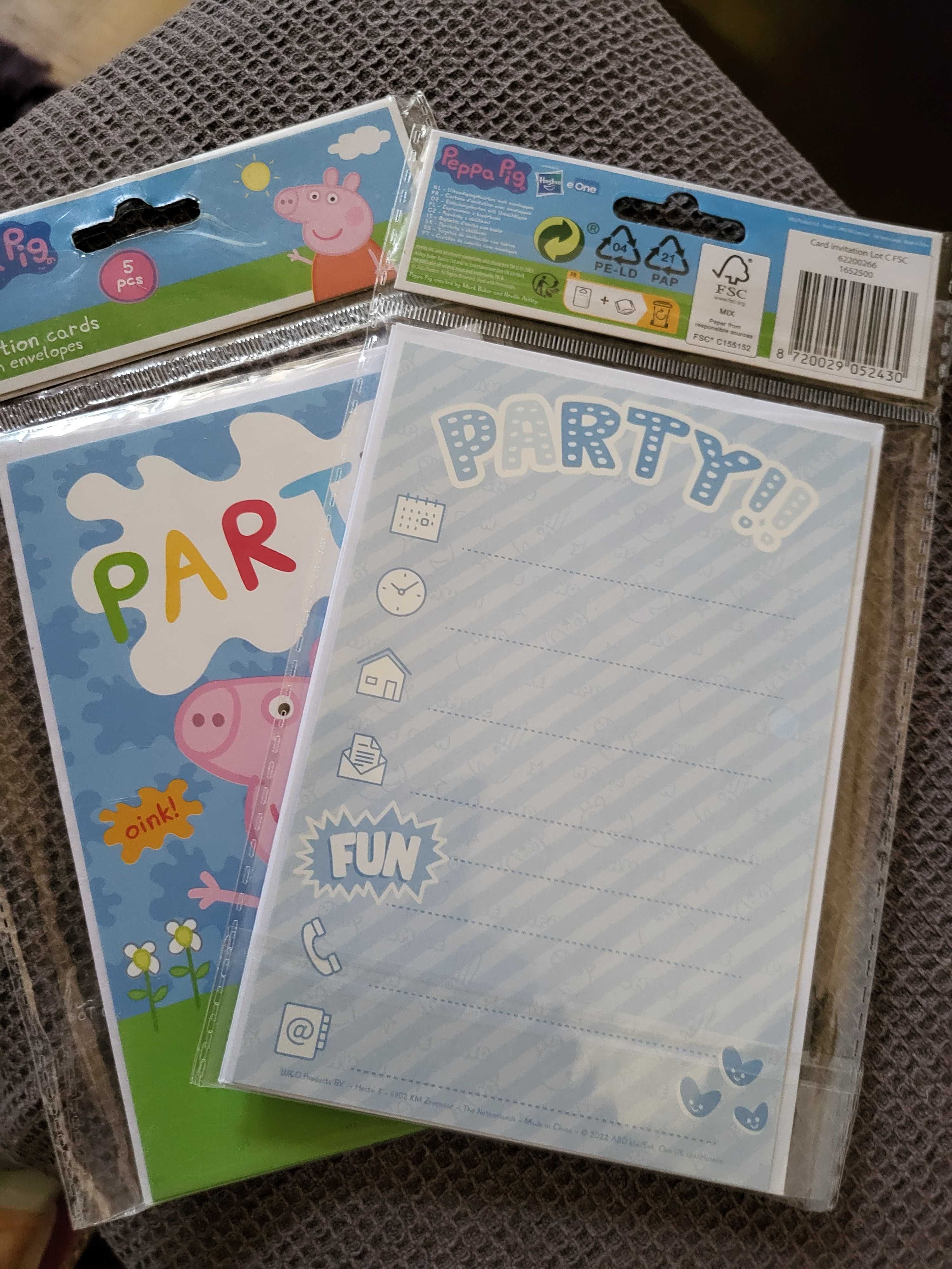 Zaproszenia Urodzinowe Peppa Pig